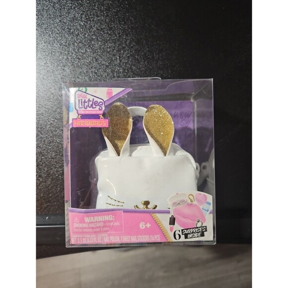 REAL Littles Mini Handbags Series 3 White Bunny BRAND NEW - Picture 1 of 7